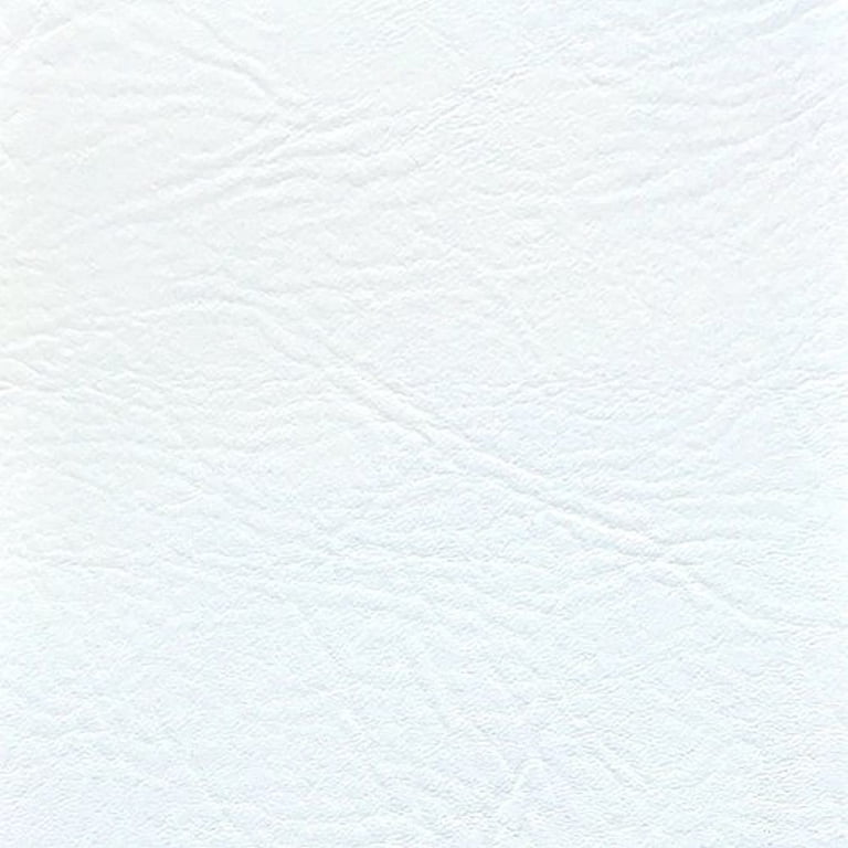 Ottertex 54 Vinyl 100% Polyester Faux Leather Craft Fabric By the Yard,  White