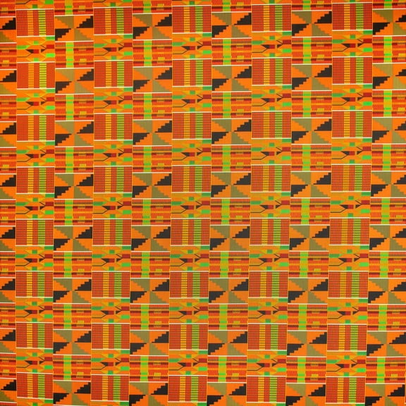 Ottertex Canvas Waterproof Printed - Kente Orange