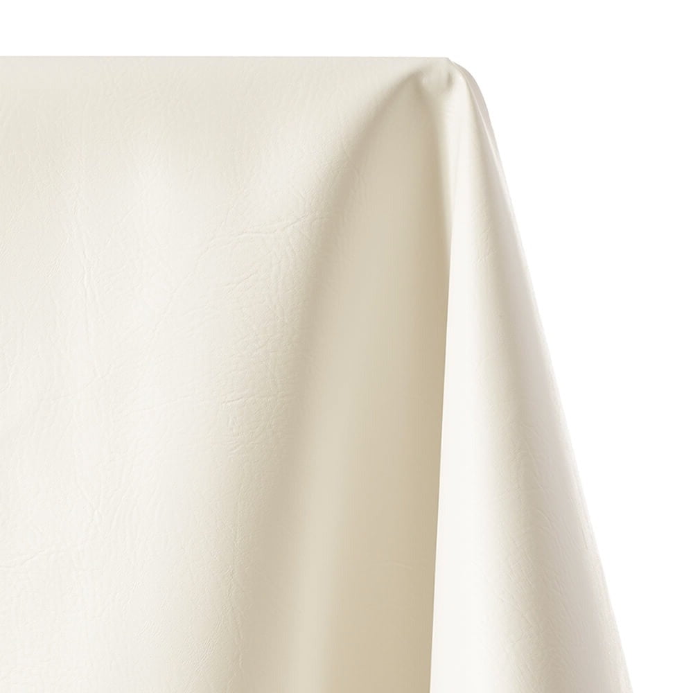 Ottertex Marine Vinyl Fabric Polyester Backing Waterproof Abrasion UV Resistant Heavy Duty Outdoor Upholstery PVC For Sewing & Upholstery - Off White (10 Yards)
