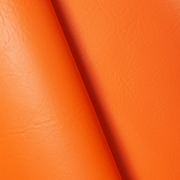 Ottertex® Marine Vinyl 54 Inch Waterproof PVC Polyester UV-Resistant Mold-Resistant Abrasion Resistant Heavy Duty Outdoor Upholstery Fabric (Orange, 1 Yard)