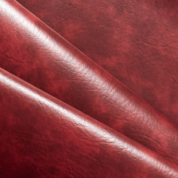 Ottertex® Marine Vinyl (Marble) 54 Inch PVC Polyester Knit Waterproof UV Resistant Abrasion Resistant Mold Resistant Fabric By The Yard - Burgundy, 5 Yards