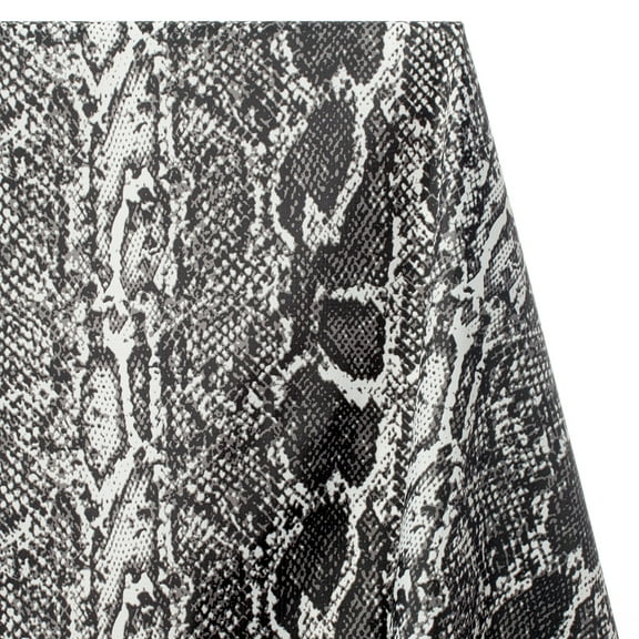 Ottertex® Nylon Ripstop 70 Denier (PU Coated) - Snakeskin Print Black Fabric 61" By The Yard