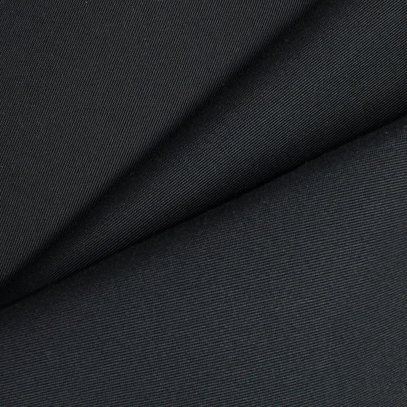 Ottertex® Outdoor Water-Repellant Fade-Resistant Acrylic Canvas (Stiff Finish, 10 Year Warranty) 60 Inch Fabric - For Sewing And Upholstery (Black, 1 Yard)