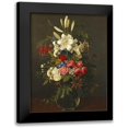 thumbnail image 1 of Ottesen, Otto Diderich 12x14 Black Modern Framed Museum Art Print Titled - Lilies, Roses, Passion Flowers, 1 of 5