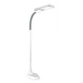 thumbnail image 1 of Ottlite 36W Pivoting Shade Floor Lamp with Adjustable Neck, Great for Crafting, Sewing, Office, Reading, White and Grey, 1 of 3