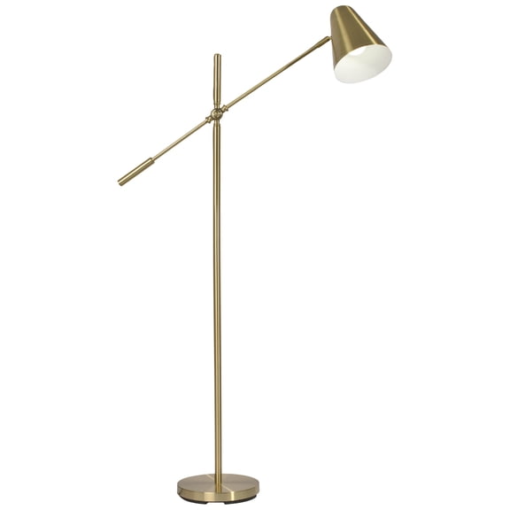 Ottlite Archer Floor Lamp, Brass, 8.5 Watt (60W Equivalent)
