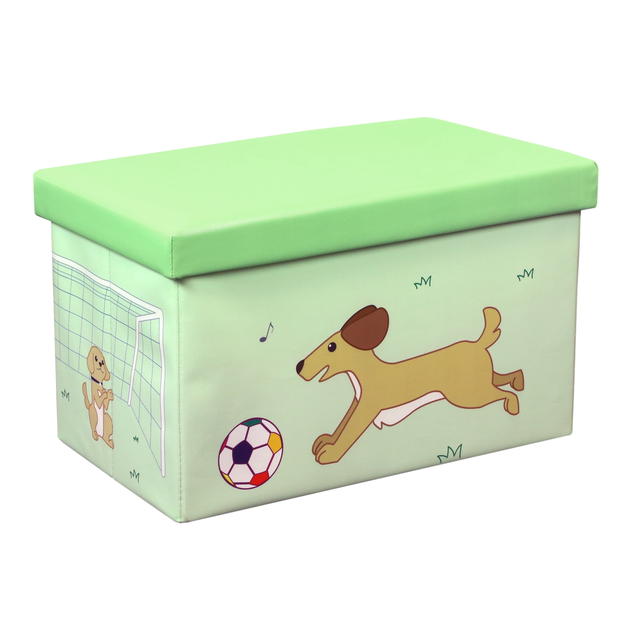 Otto & Ben 23 Inch Toy Storage Chest Organizer, Dog and Ball