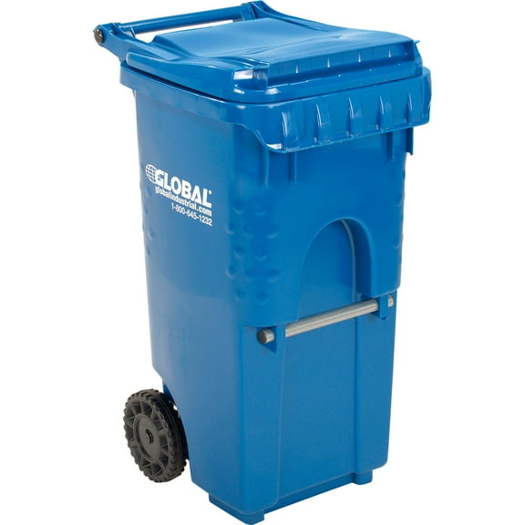 Otto Environmental Systems 35 Gallon Wheeled Trash Can, Blue