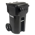 thumbnail image 1 of Otto Mobile Heavy Duty Trash Container, 65 Gallon, Black, 1 of 7