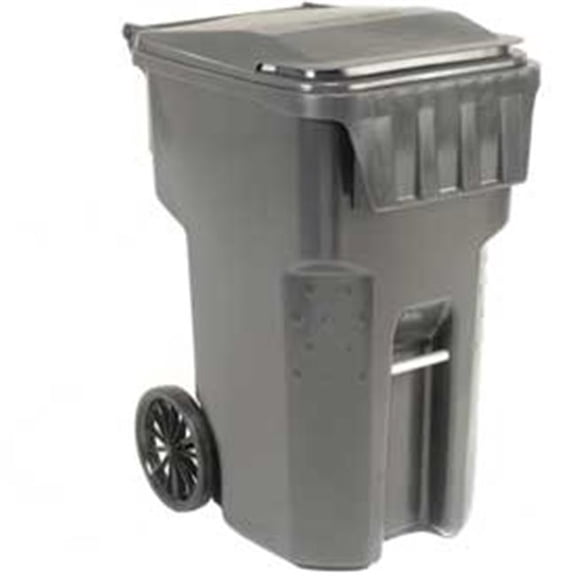 Otto Environmental Systems Mobile Trash Container, Gray - 95 gal