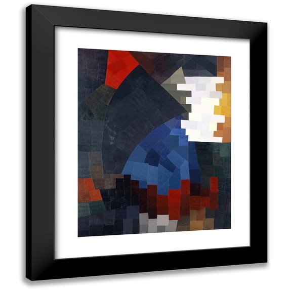 Otto Freundlich 20x24 Black Modern Framed Museum Art Print Titled - Composition (1932)