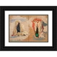 thumbnail image 1 of Otto Friedrich 18x14 Black Ornate Wood Framed Double Matted Museum Art Print Titled - Draperiest Studies from Tunis (1891-1892), 1 of 5