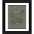 thumbnail image 1 of Otto Greiner 12x14 Black Ornate Wood Framed Double Matted Museum Art Print Titled: Elegant Young Woman in Classical Drapery (C. 1895), 1 of 5