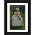 thumbnail image 1 of Otto Henry Bacher 17x24 Black Ornate Framed Double Matted Museum Art Print Titled: Mary Holland Bacher (1891), 1 of 5