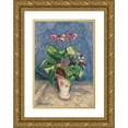 thumbnail image 1 of Otto Modersohn 14x18 Gold Ornate Wood Frame and Double Matted Museum Art Print Titled - Flowering Alpine Veil (1925), 1 of 4
