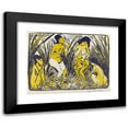 thumbnail image 1 of Otto Mueller 14x12 Black Modern Framed Museum Art Print Titled - Finding of Moses (Finding of the Moses) (C. 1920), 1 of 5
