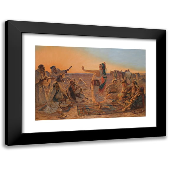 Otto Pilny 14x11 Black Modern Framed Museum Art Print Titled - The Dancer