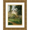 thumbnail image 1 of Otto Seraphim Peters 11x14 Gold Ornate Wood Frame and Double Matted Museum Art Print Titled - Schloss Gerasdorf (1891), 1 of 4