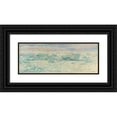 thumbnail image 1 of Otto Sinding 24x11 Black Ornate Framed Double Matted Museum Art Print Titled: Ice Floes in the Arctic Ocean (1895), 1 of 5