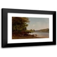 thumbnail image 1 of Otto Sommer 18x12 Black Modern Framed Museum Art Print Titled - The First Fish (1866), 1 of 5