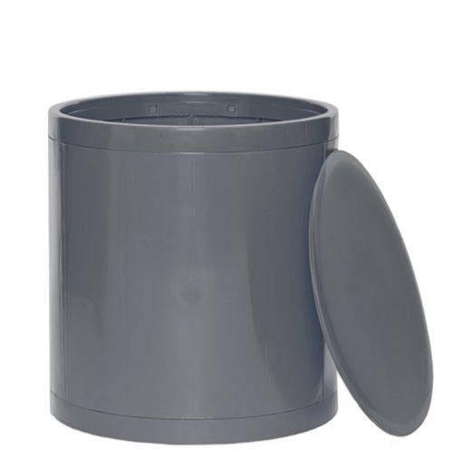 Otto Storage Stool | Round Plastic Storage Ottoman | Solid Color