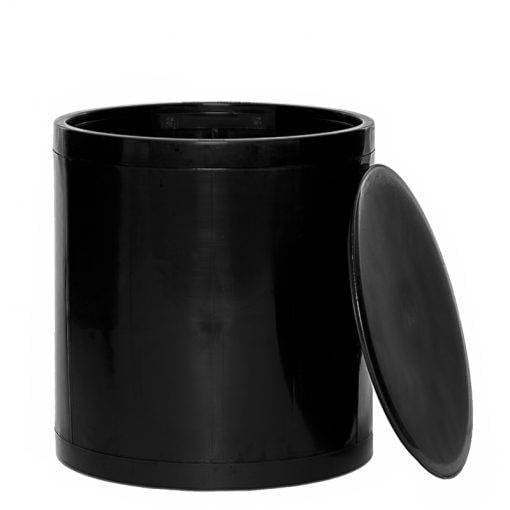 Otto Storage Stool | Round Plastic Storage Ottoman | Solid Color