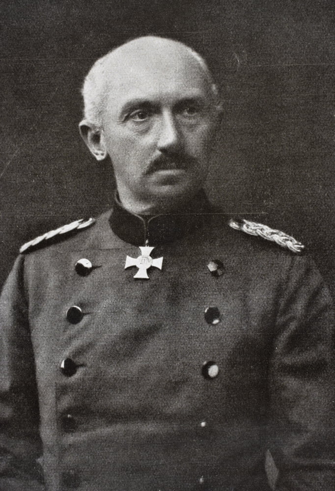 Otto Von Below 1857 - 1944 German General In First World War From Tannenberg Published Berlin 1928 Canvas Art - Ken Welsh Design Pics (12 x 17)