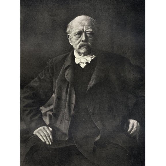 Otto Von Bismarck or Otto Eduard Leopold Prince Von Bismarck 1815-1898 Prussian Statesman & German Chancellor Poster Print, 26 x 34