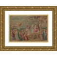thumbnail image 1 of Otto van Veen 18x14 Gold Ornate Wood Frame and Double Matted Museum Art Print Titled - The Triumph of the Word of God, from the Series Triumph of the Catholic Church (ca.1615-20), 1 of 4