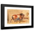 thumbnail image 1 of Otto von Thoren 14x11 Black Modern Framed Museum Art Print Titled - In the Stable, 1 of 5