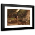 thumbnail image 1 of Otto von Thoren 18x14 Black Modern Framed Museum Art Print Titled - Heading to the Watering Place, 1 of 5