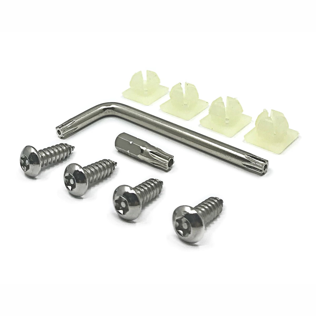 OttoSpeed Antitheft License Plate Screw Kit (Stainless Steel)