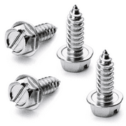 OttoSpeed Rustproof License Plate Screws (4-Pack, Chrome Stainless Steel)