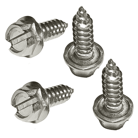 OttoSpeed Rustproof License Plate Screws, Stainless Steel, 4-Pack