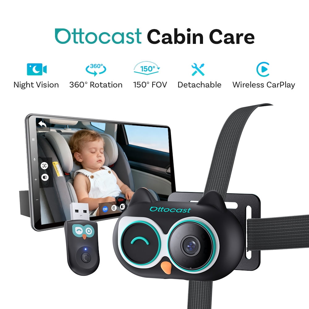 Ottocast Cabin Care Baby Car Camera Wireless CarPlay Adapter
