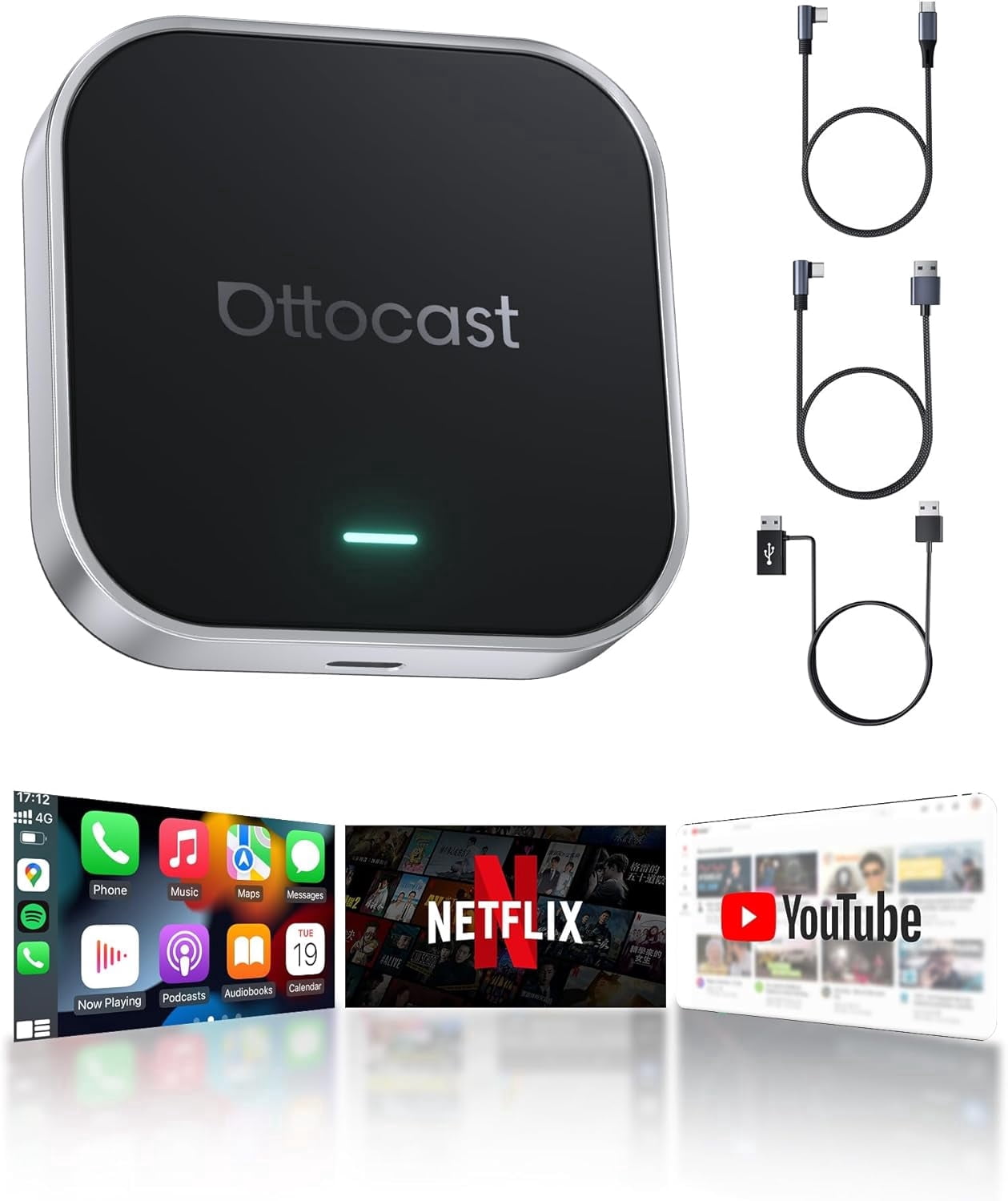 Ottocast E2 Ottoaibox Android 13 Smart AI Box Wireless CarPlay