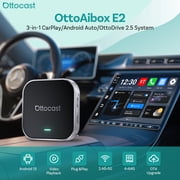 Ottocast E2 Ottoaibox Android 13 Smart AI Box Wireless CarPlay & Android Auto, with Smart Button, 4+64G, with Split-Screen Function