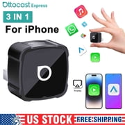 Ottocast Mini Air 3-in-1 Wireless CarPlay+Android Auto+AirPlay Mirroring, Mini Cube, for iOS & Toyota/Honda/Nissan/Ford/Chevrolet/Lincoln More