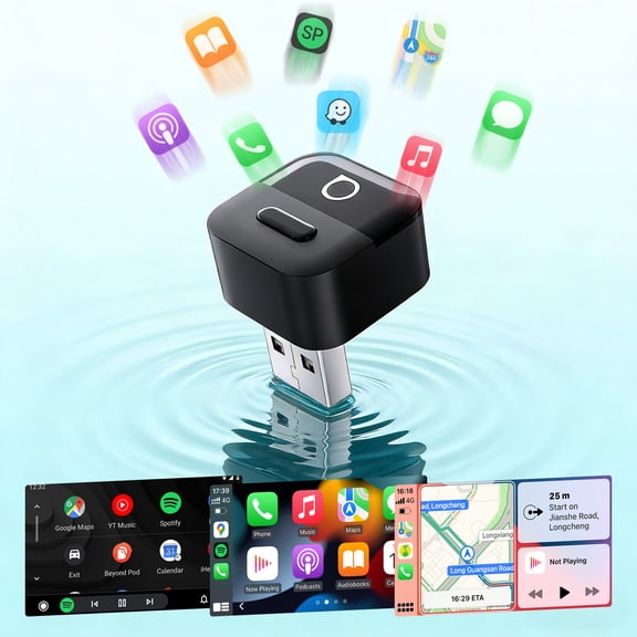 Ottocast Mini Pico Adapter 2 in 1 Wireless CarPlay Android Auto USB Dongle New 2026 Car Accessories for Ford Benz Audi VW Toyota