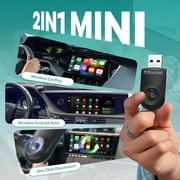 Ottocast Mini Wireless CarPlay Android Auto Adapter 2 In 1 Car Accessories One Click Disconnect Plug And Plug