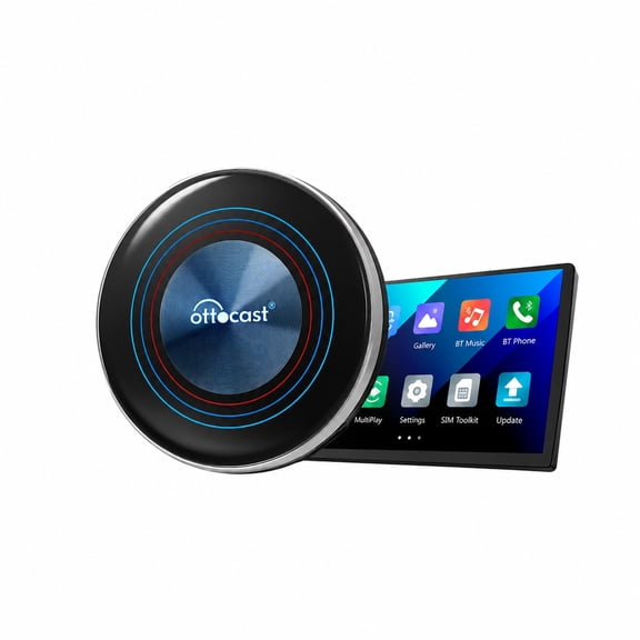 Ottocast OttoAibox i3 BMW CarPlay AI Box, Android 13 Multimedia Adapter, 4GB+64GB, Ambient Light, Micro SD Up to 256GB, Supports YouTube and Netflix