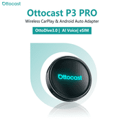 Ottocast P3 Pro OttoAibox Smart AI Car Box with Air Mouse and HDMI Cable Wireless CarPlay & Android Auto with Voice Assistant HDMI Out 5G WiFi Bluetooth 6 Split-Screen Android 13 System