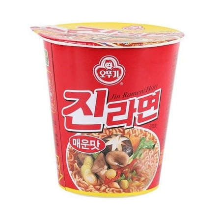 Ottogi Jin Ramen (Hot Taste), 2.29-ounce Packages