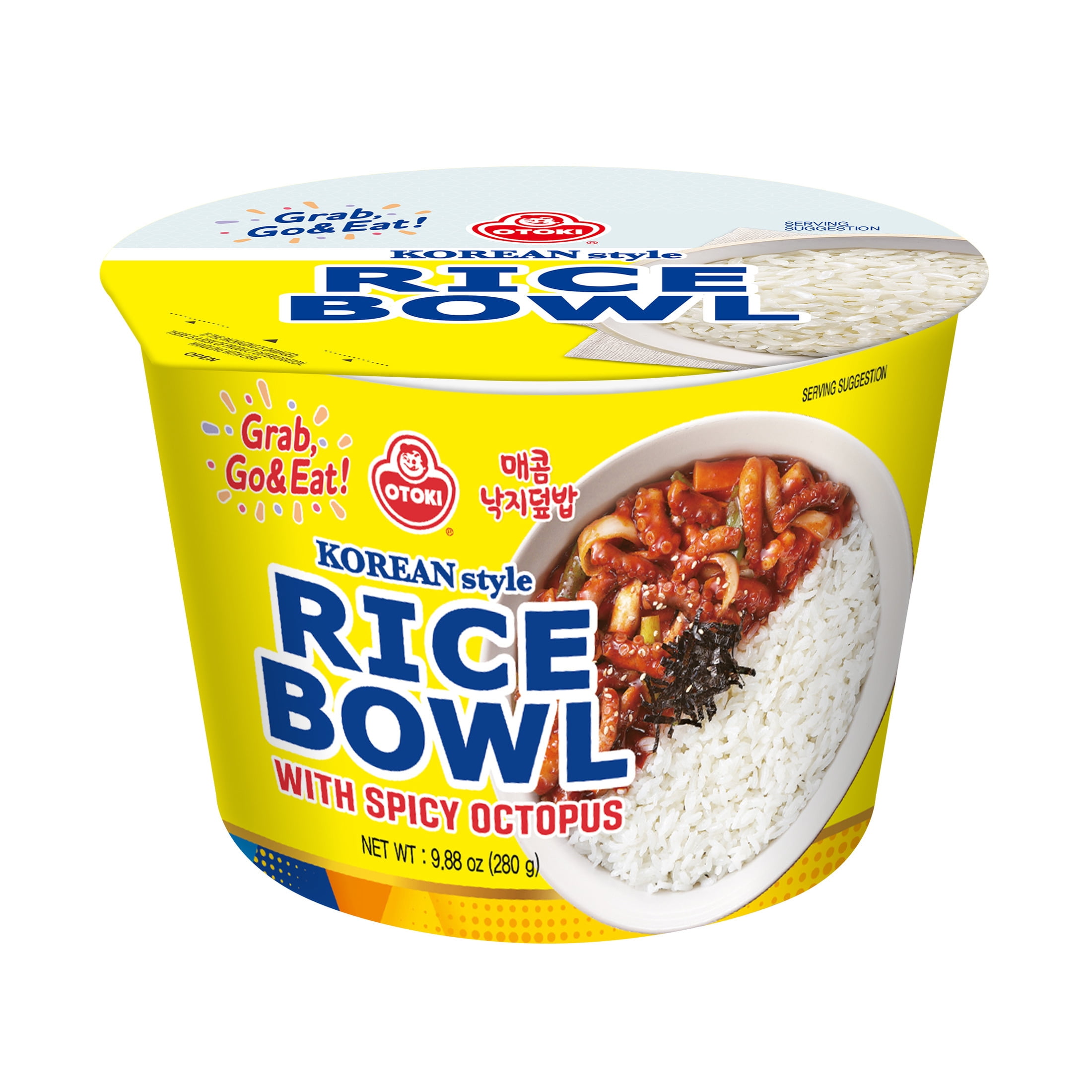 Ottogi Spicy Octopus with Cooked Rice Bowl - Walmart.com