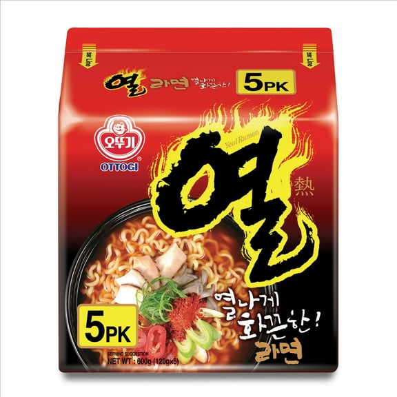 Ottogi Super Hot Ramen, 5 Ct