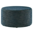 thumbnail image 1 of Ottoman Accent Chair, Azure Navy Blue, Fabric, Living Kitchen Cafe Bistro Hospitality Restaurant, Modern Contemporary HB36593, 1 of 7