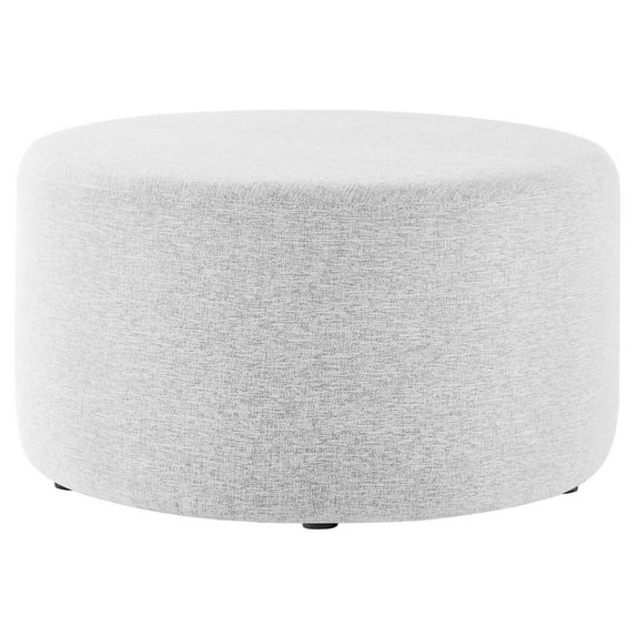 Ottoman Accent Chair, Grey Gray, Fabric, Living Kitchen Cafe Bistro Hospitality Restaurant, Modern Contemporary HB36595