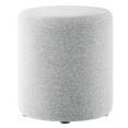 thumbnail image 1 of Ottoman Accent Chair, Grey Gray, Fabric, Living Kitchen Cafe Bistro Hospitality Restaurant, Modern Contemporary HB36611, 1 of 8