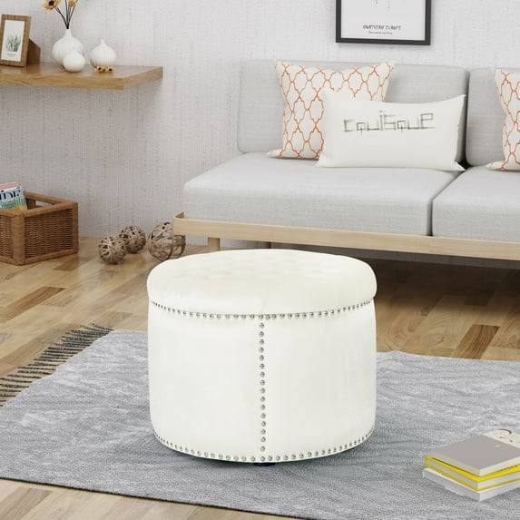 Storage Ottomans, OTTOMAN, Beige Leather Ottomans,Velvet Fabric Ottomans, Furniture, Primary Living Space, Ottomans OTTOMAN