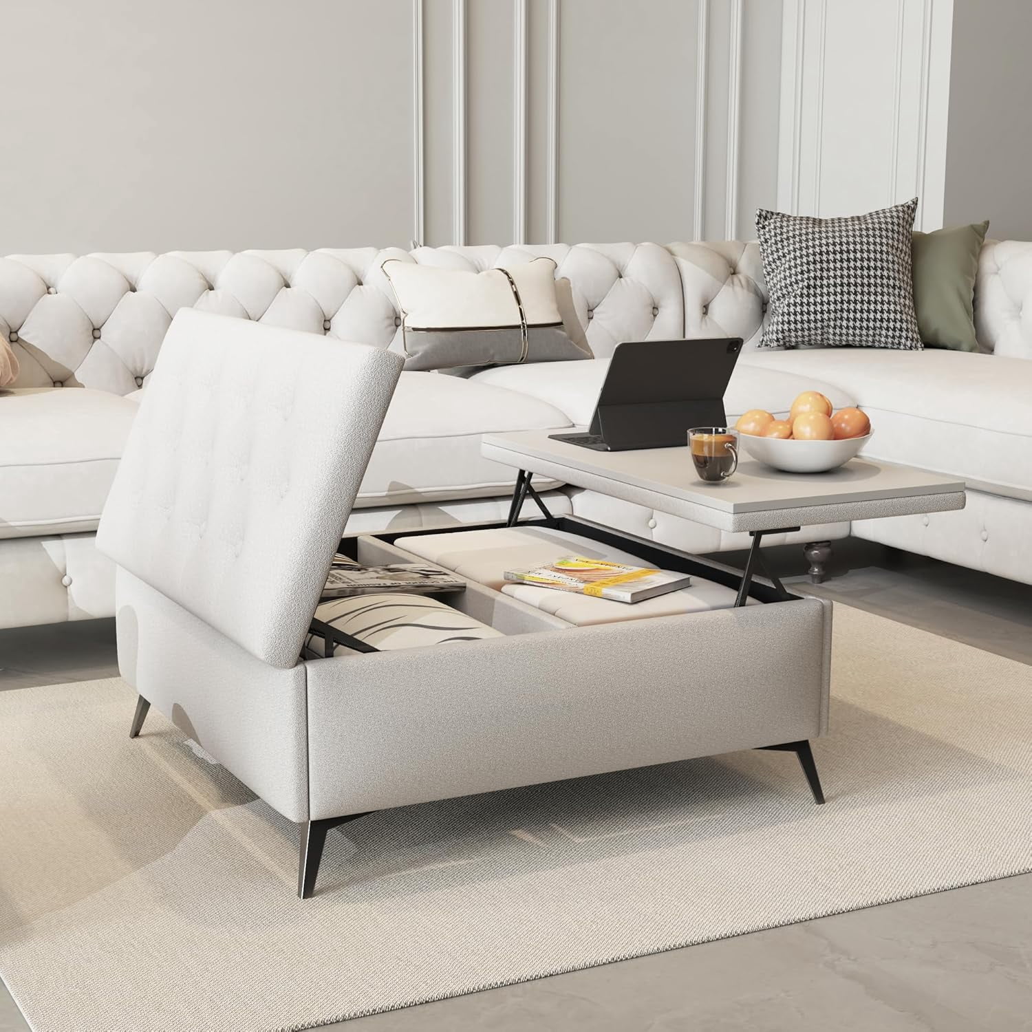 Lift Top Ottoman Coffee Table